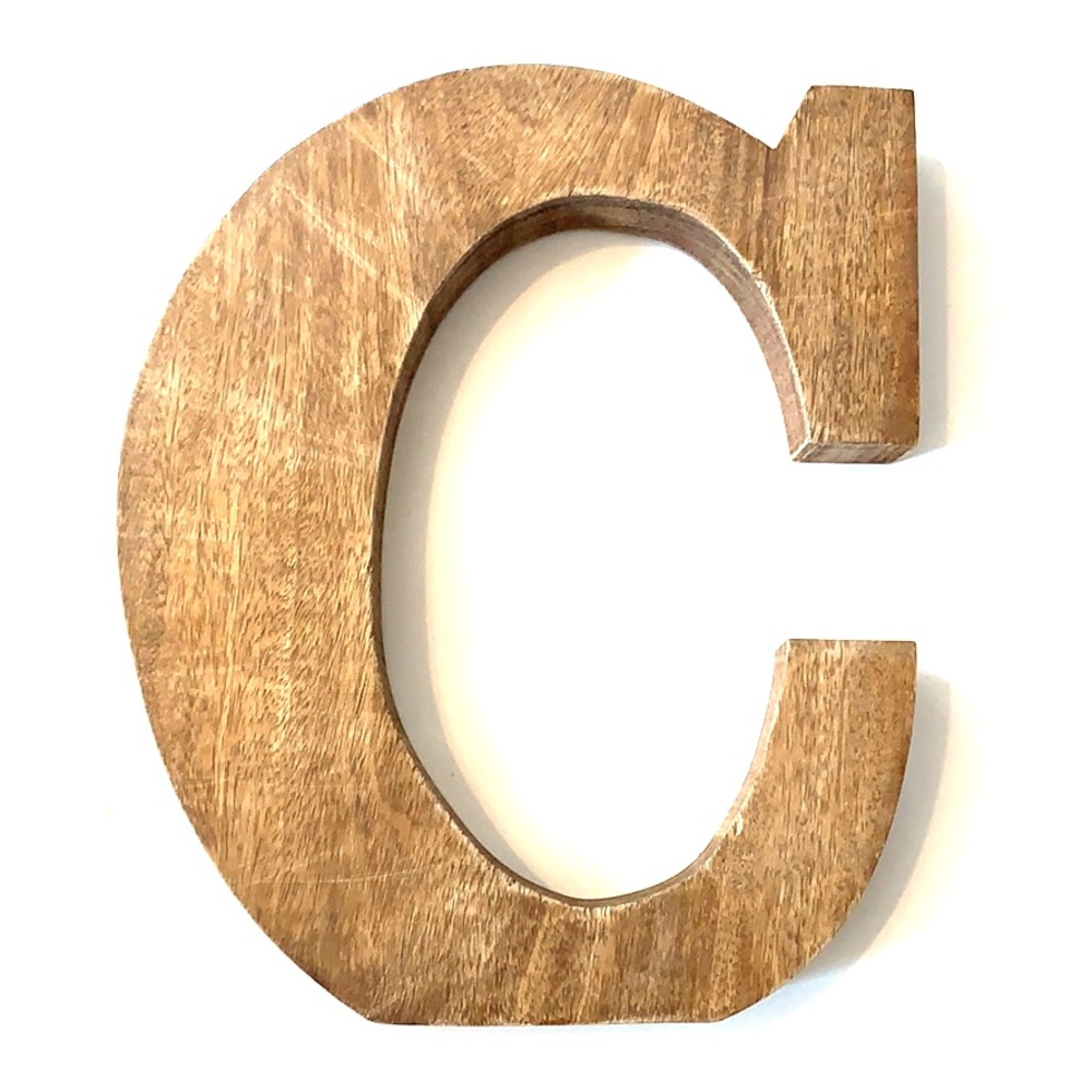 Wooden Letter C